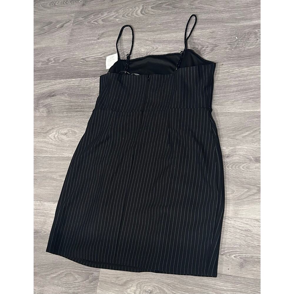 NWT Forever 21 Plus 3X Black Pinstripe Slip Dress - Picture 2 of 8